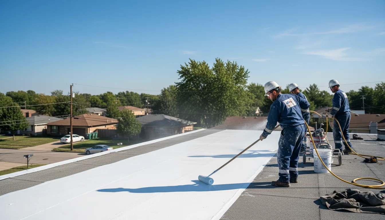 Commercial roof coating in Long Point, IL near me